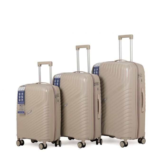 Liman Home Decor - Liman Online REISKOFFER - ROLKOFFER - KOFFERSET - KOFFER | BEIGE 3-DELIG