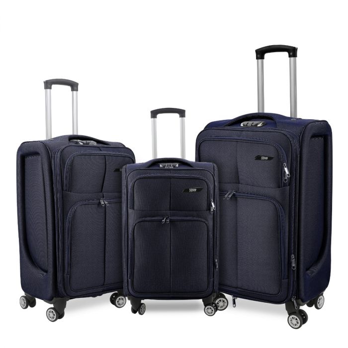 Liman Home Decor - Liman Online REISKOFFER - ROLKOFFER - KOFFERSET - KOFFER | BLAUW 3-DELIG