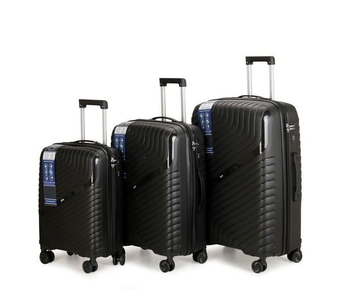 Liman Home Decor - Liman Online REISKOFFER - ROLKOFFER - KOFFERSET - KOFFER | ZWART 3-DELIG