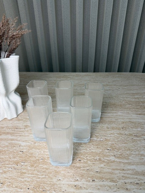 BVR Ribble Carree Longdrink Glazen 6 Delig
