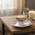 Rosi Flora Cappuccino / Nescafé 12 Delig | 6 Persoons Roze Vintage ( Fleury - Cyril )