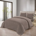 Lavella SADE DEKBEDOVERTREK SET | BRUIN 200X220 CM 4-DELIG