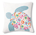 Salty Shores Turtle Throw Pillow