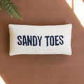 Sandy Toes Hooked Pillow