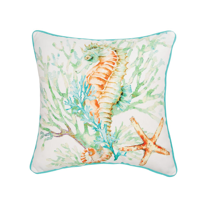 Seahorse Dance Throw Pillow