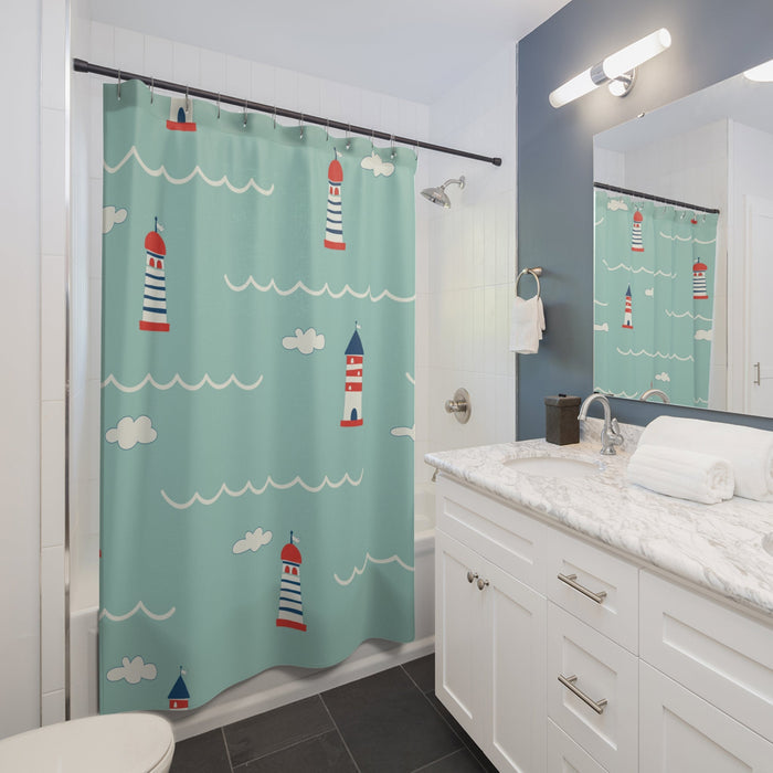 Seaside Beam Shower Curtain