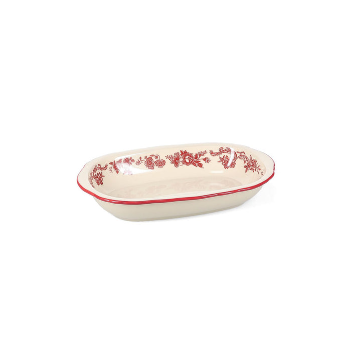 S|P Collection Serveerschaal 26,5x17,5xH4,5cm ovaal burgundy Cyril