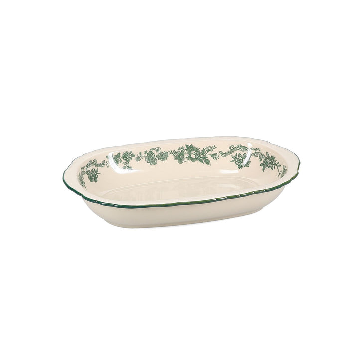 S|P Collection SERVEERSCHAAL 31,5X21XH5,5CM OVAAL GREEN CYRIL