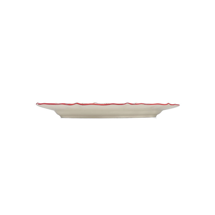 S|P Collection Serveerschaal 32,5x22,5cm ovaal burgundy Cyril