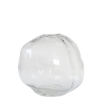 SM PEBBLE VASE CLEAR-CLEAR