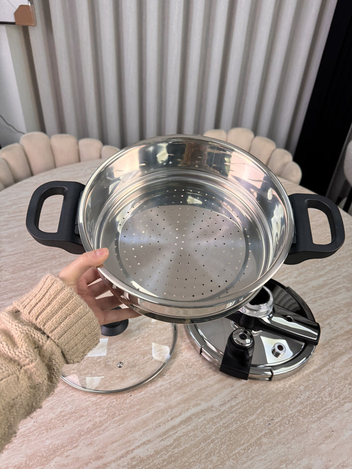 Bavary Snelkook- / couscous pan 24 cm | 6 Liter