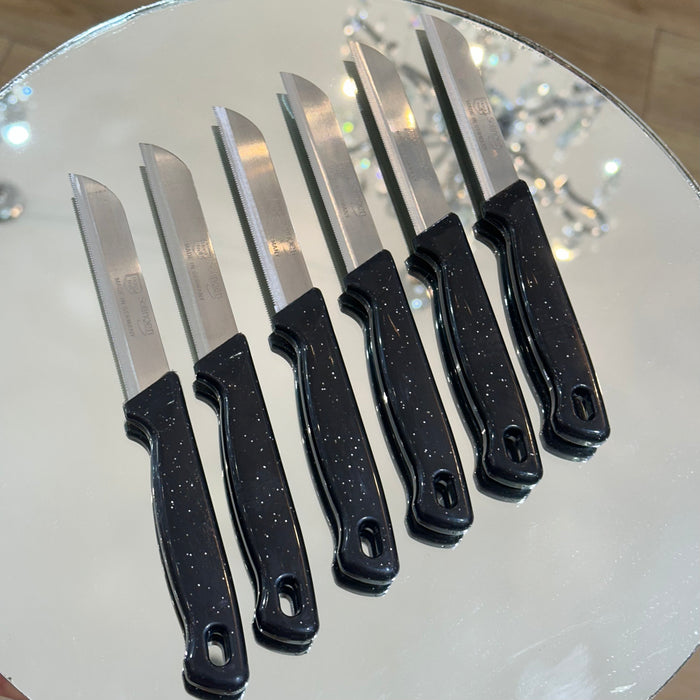 Solingen - Schilmes Superscherp Met Kartel Zwart ( 6 Delig )
