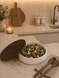 LimanOnline.com - Liman Home Decor Sora Kom / Saladekom met Acacia Deksel Per stuk