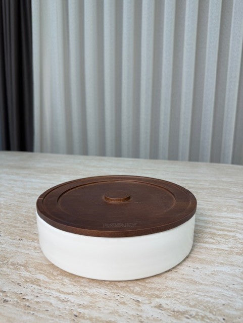 LimanOnline.com - Liman Home Decor Sora Kom / Saladekom met Acacia Deksel Per stuk