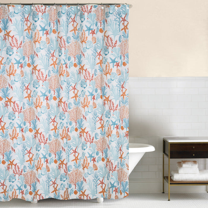 Tangerine Reef Shower Curtain