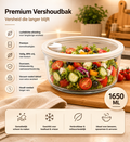 BVR Vera Vershoudbak Rond | 1650 ML | Beige-transparant