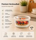 BVR Vera Vershoudbak Rond | 470 ML | Beige-transparant