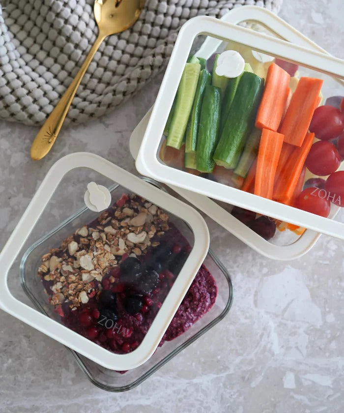 ZH Vera Vershoudbak Vierkant | 600 ML | Beige-transparant
