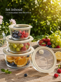 Vera Vershoudbakken Rond - Cream ( 3 Delig )