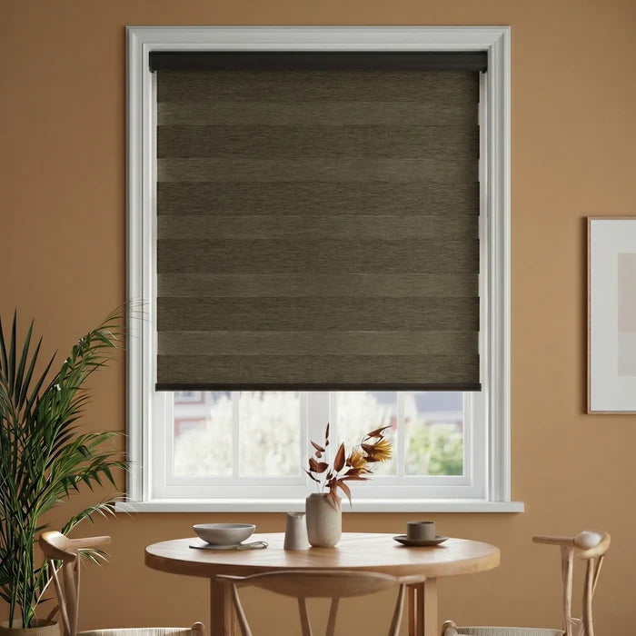 Zebra Room Darkening Roller Shades